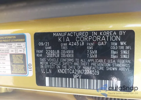 2022 Kia Seltos Sx Turbo from USA, damaged, VIN KNDETCA29N7274519